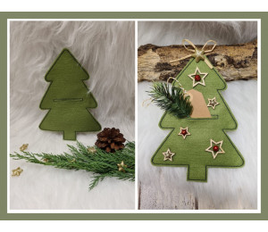 ADVENTSKALENDER 17. Dezember - Stickserie ITH Geschenkekarte Schlitz Baukasten